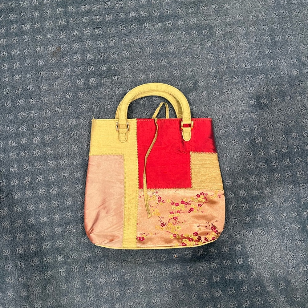 Bath & Body Works Red and Yellow Tote Bags